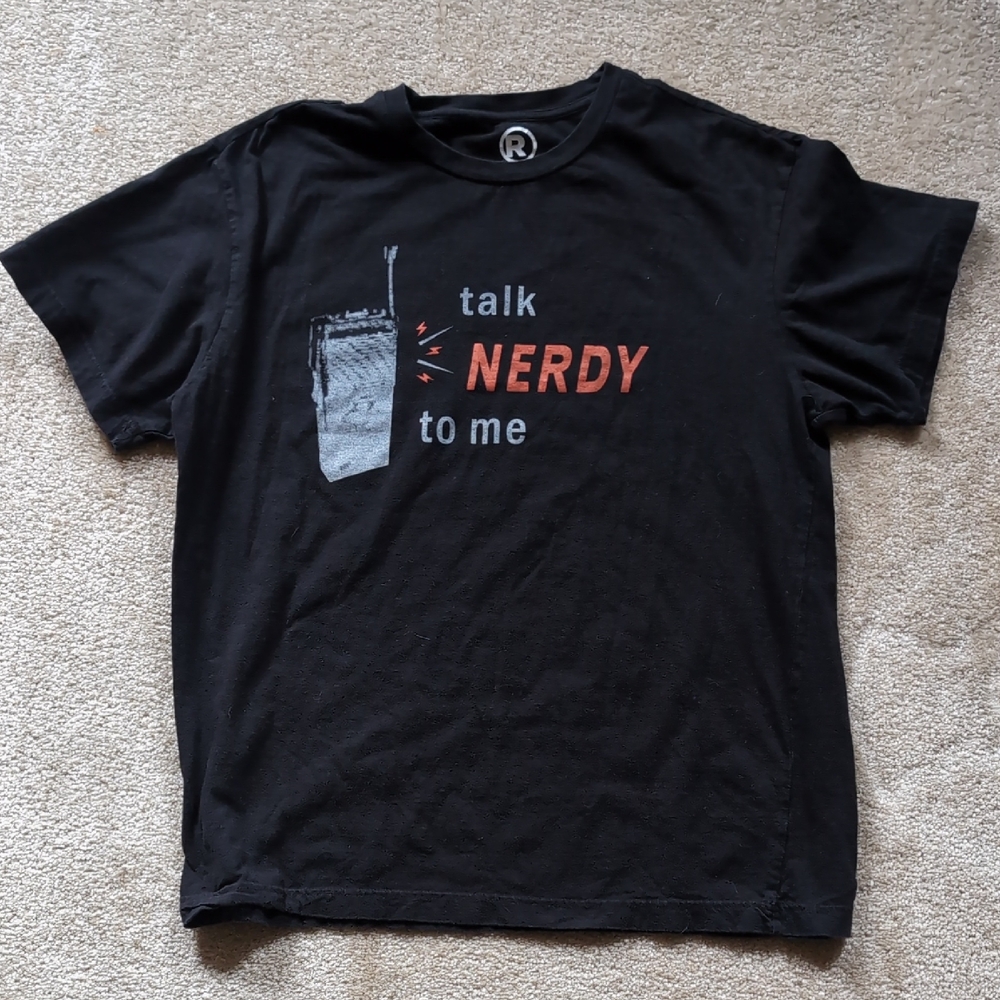 Black 'Talk Nerdy to Me' Graphic Tee